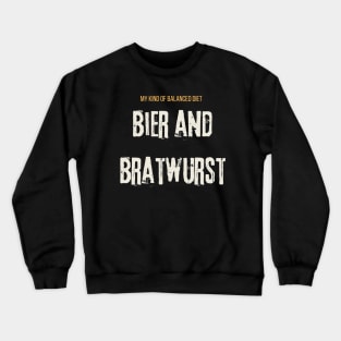 Bier and Bratwurst Crewneck Sweatshirt